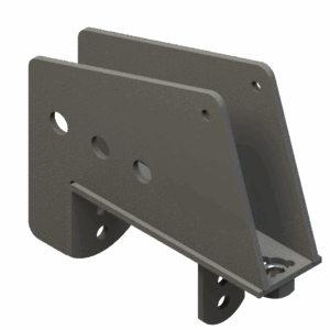 ISO view of Corn Reel 8-Row Gleaner 3000 Arm Mounting Bracket