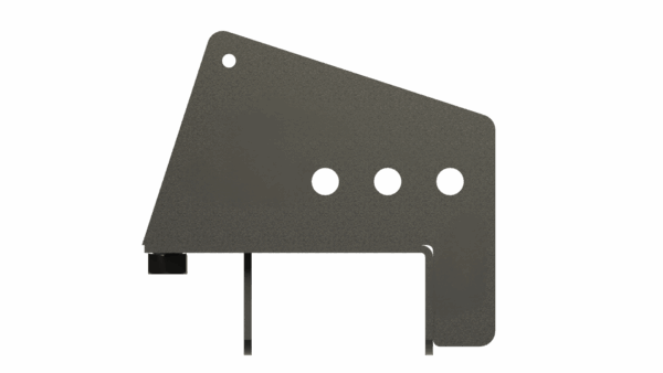 Side view of Corn Reel 8-Row Gleaner 3000 Arm Mounting Bracket showing detail