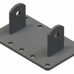 ISO view of Corn Reel Gleaner 3000 Frame Plate Assembly