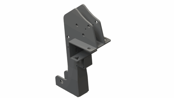 ISO view of 600S Hydraulic Cylinder Corn Reel Arm Mounting Bracket