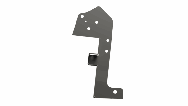 Left view of 600S Hydraulic Cylinder Corn Reel Arm Mounting Bracket showing detail