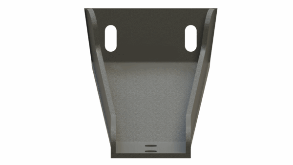 Front view of 600S Hydraulic Corn Reel Mounting Bracket Bottom Support