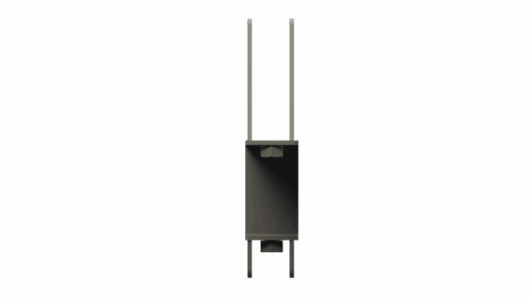 Front view of 5″ x 5″ Corn Reel Arm Mounting Bracket showing detail