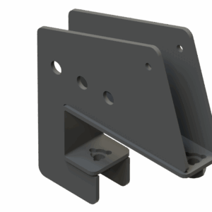 ISO view of 3″ x 5″ Corn Reel Arm Mounting Bracket