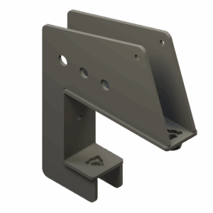 ISO view of 5″ x 5-1/2″ Corn Reel Arm Mount