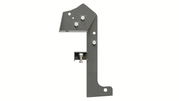 Left view of SCC Hydraulic Mounting Bracket showing detail