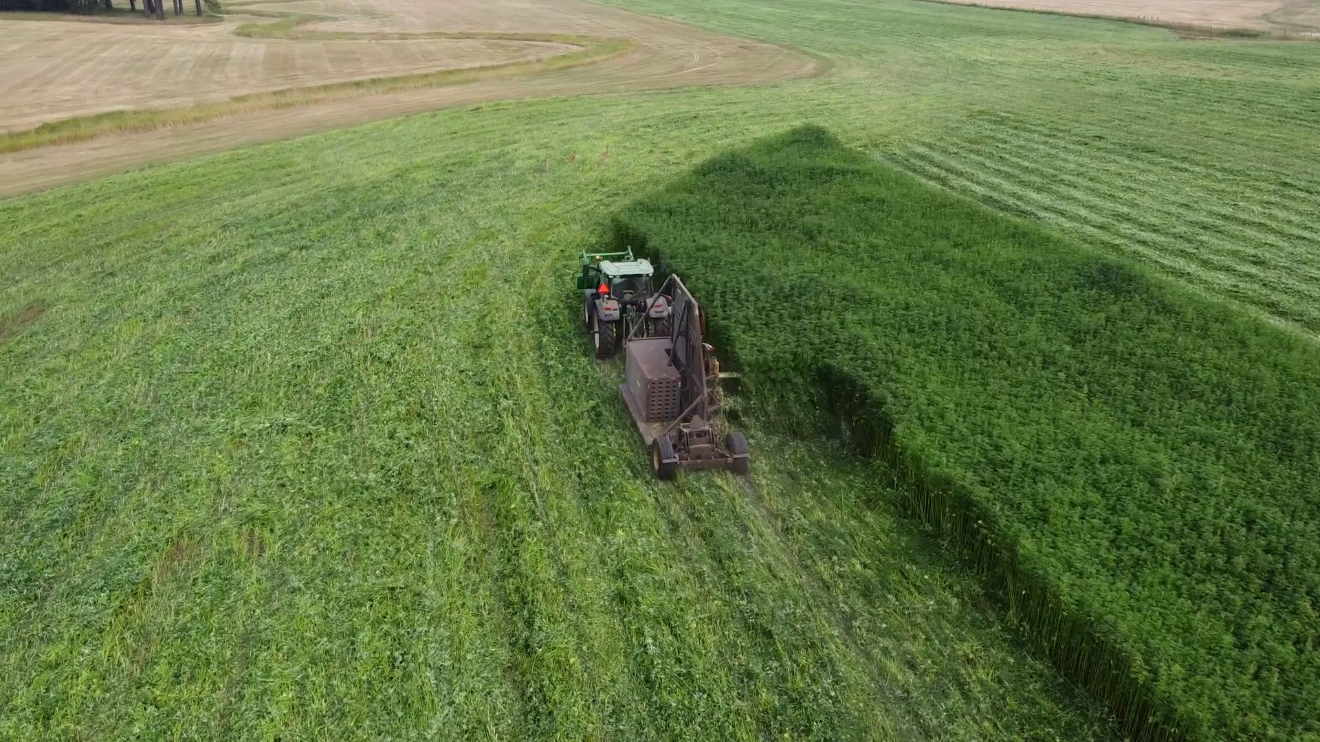 Bish Enterprises Fibercut machine operating in the field