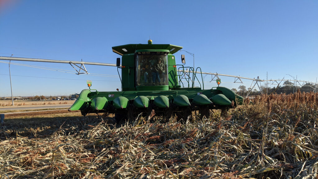 Combine equipped with Bish SuperCrop HCK