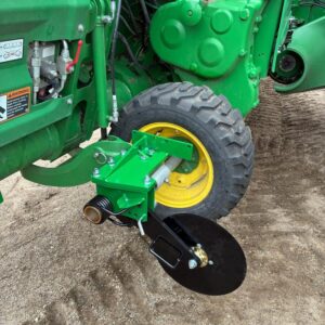 HD static dissipater mounted on John Deere header to reduce static buildup