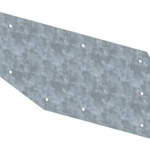 Galvanized steel tailboard spreader covers for John Deere X9 combines