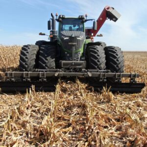 Case IH 3-point toolbox mounted on tractor for secure tool storage