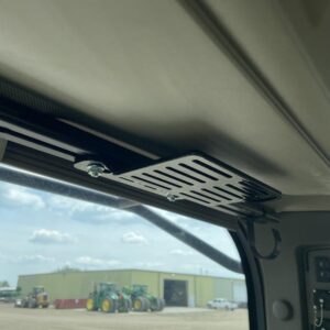 CB radio mount bracket for John Deere 7R tractor