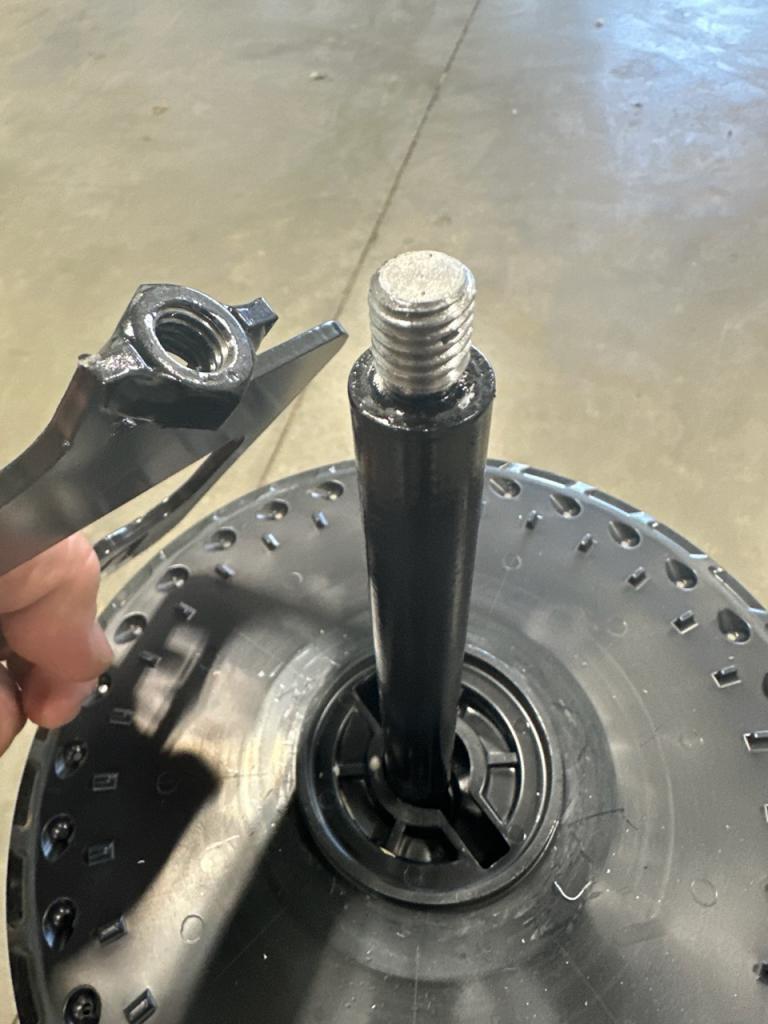 Detail of planter seed disk storage rack