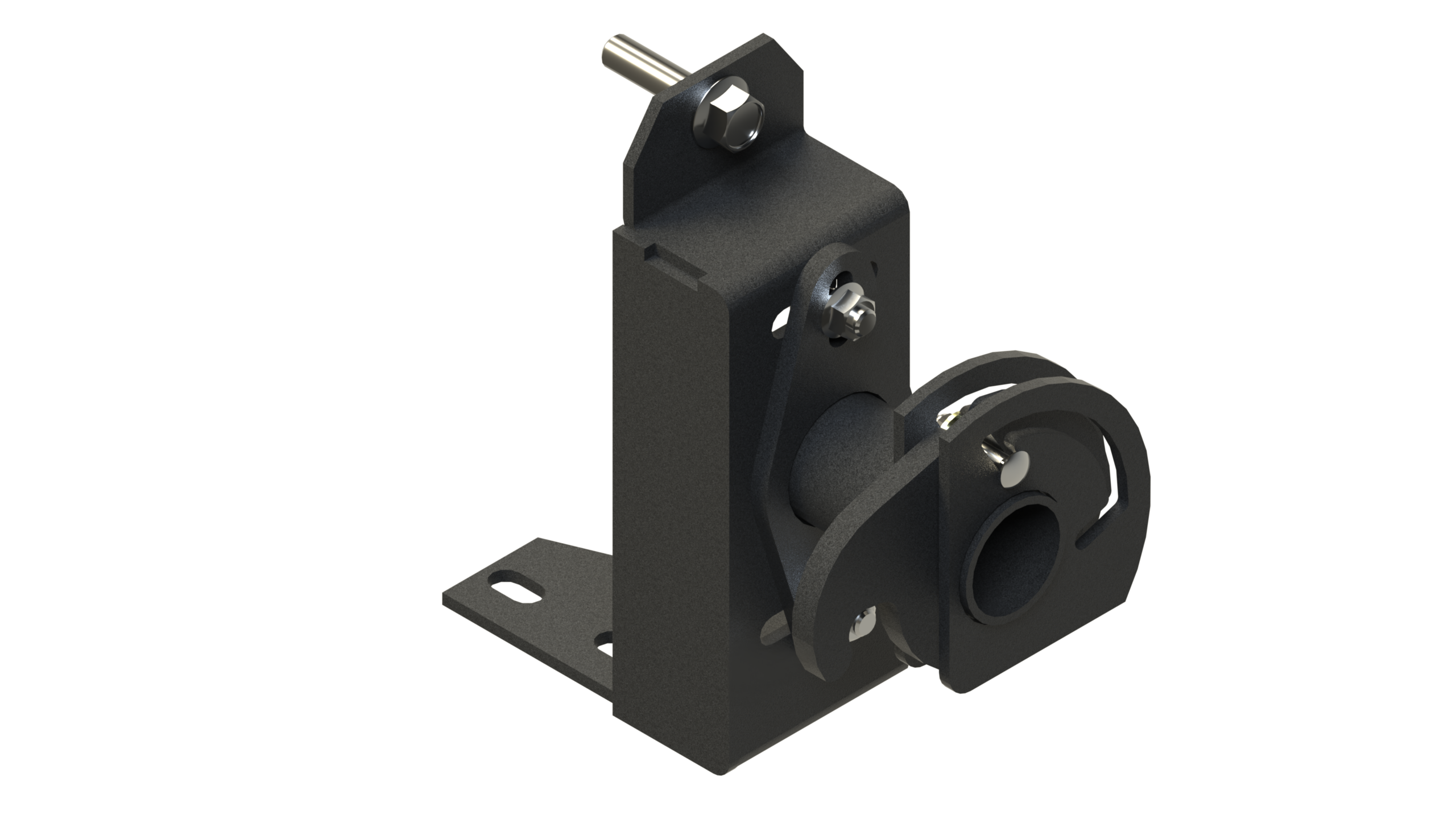 Front isometric view of Case implement mover configuration for Bish Implement Movers